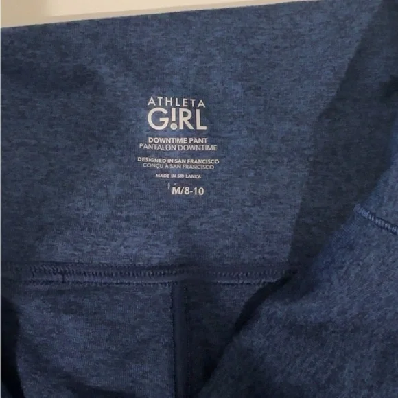 Athleta Girls Blue Leggings Pants size 8-10 - Picture 7 of 9